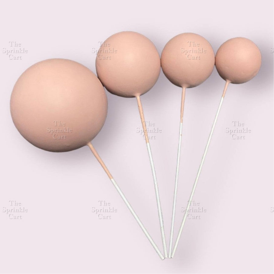 Balls Cake Topper Gold Silver Red Pink Blue Decoration Birthday Party TSC