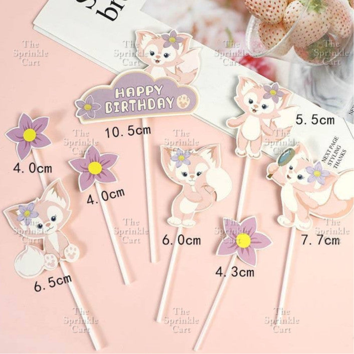 Sanlio Character Toy Cake Topper Souvenir DIY Kulomi Milody Cinnamonrol Decoration TSC