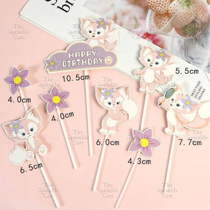 Sanlio Character Toy Cake Topper Souvenir DIY Kulomi Milody Cinnamonrol Decoration TSC