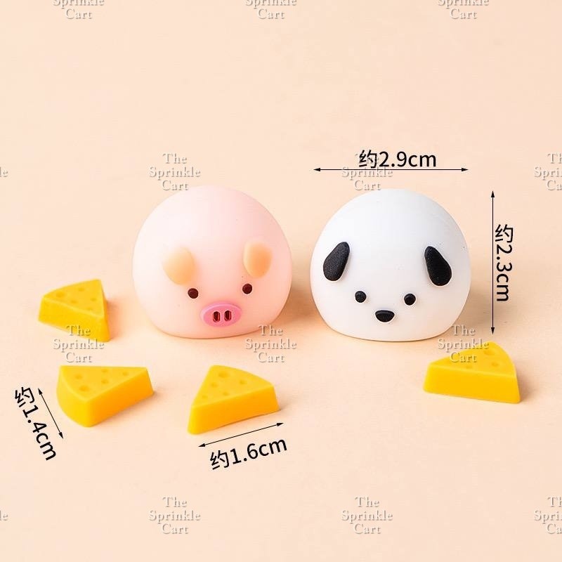 Cute Cartoon Soft Doll Head Cake Decoration for Birthday Party Supplies TSC