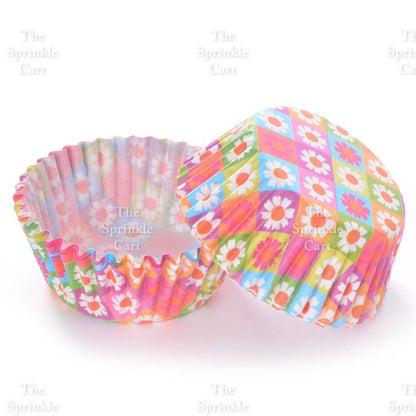 100pcs Cupcake Liner 3oz Muffin Paper Cups Colored and with Design Baking