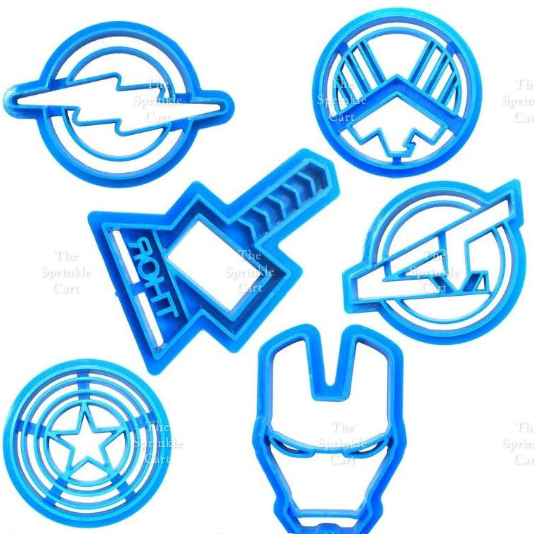 Batman Superman Barbe Ken Avengers Cookie Cutter for Cake Cupcake Decoration