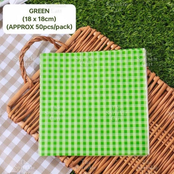 Bento Cake Box Clamshell Wax Paper Non grease Food Wrapper TSC