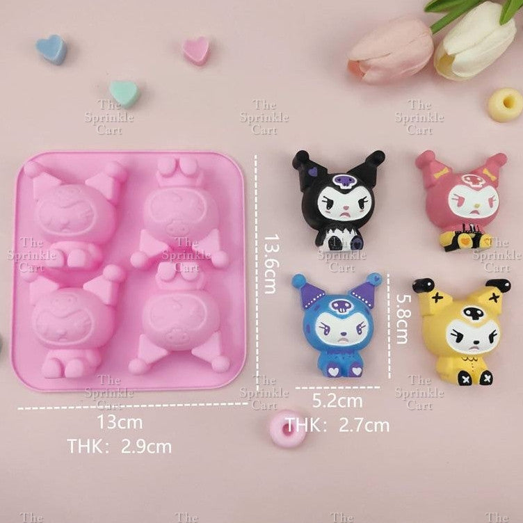 4S Silicone Character DIY Kulomi Milody Cinnamonrol & Sanlio Molder Baking Supply TSC