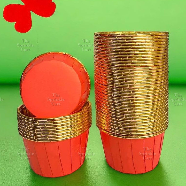 50pcs Colorful Foil Cupcake Liner Paper Cups Baking Muffin Liner