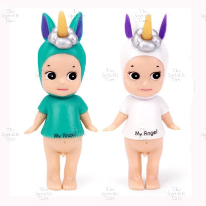 Sanny Angel Mini Figure Toy Topper Angel Bunny Unicorn Doll Birthday Cake Decorations TSC