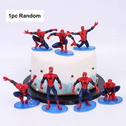 Disnney Princess Ballerina Cars and Spiderman Cake Topper Decoration