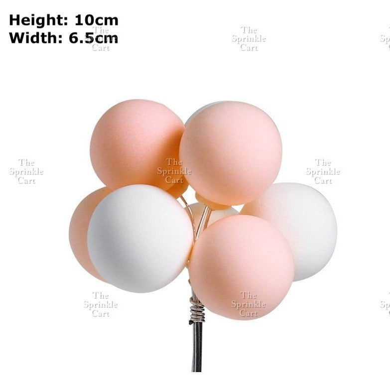 Colorful Metallic Foam Balloon Cake Topper Decoration Birthday Wedding Party Supplies