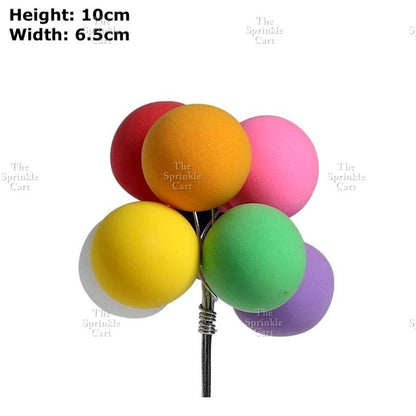 Colorful Metallic Foam Balloon Cake Topper Decoration Birthday Wedding Party Supplies