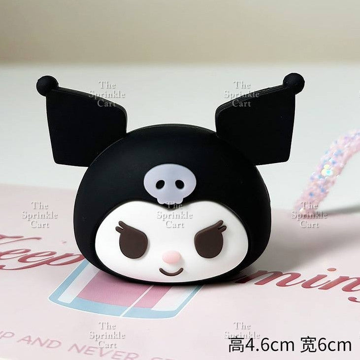 Cute Cartoon Soft Doll Head Cake Decoration for Birthday Party Supplies TSC