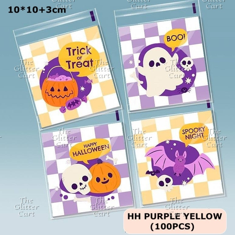 Cookie Packaging OPP Plastic Bag Halloween Christmas Pastry Bag Transparent Cookie Plastic Bag