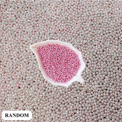 Edible Sprinkle Dragees Luxe Series Metallic Gold Rosegold Matte Pastel 50grams Decoration