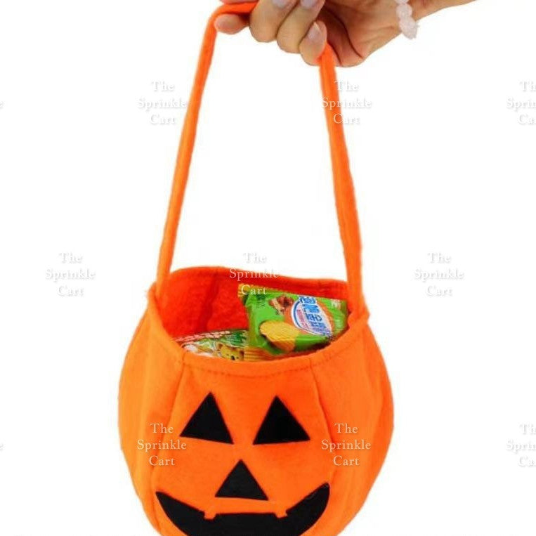 Pumpkin Halloween Costume Bag for Adult Children Decor Non-Woven Halloween Candy Sack Decoration TSC