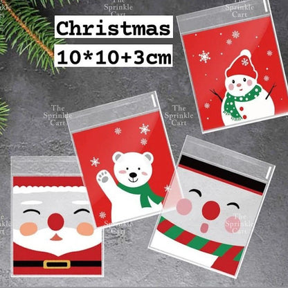 Christmas Theme Resealable OPP and Loot Bag Goodies Packaging TSC