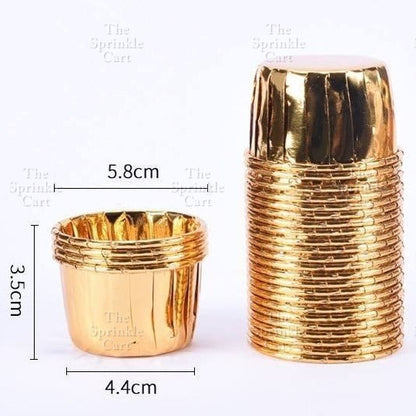 50pcs Colorful Foil Cupcake Liner Paper Cups Baking Muffin Liner