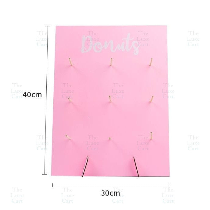 Wall Display Wooden Donuts Stand Holder Donut Sweets Doughnut Rack for Party Birthday Wedding