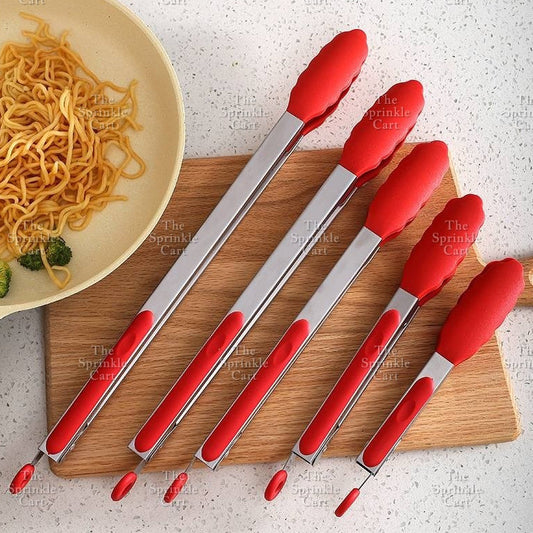 Stainless Steel Food Tong Non-Stick Silicone High Temperature Resistant Tongs Clip Kitchenware TSC