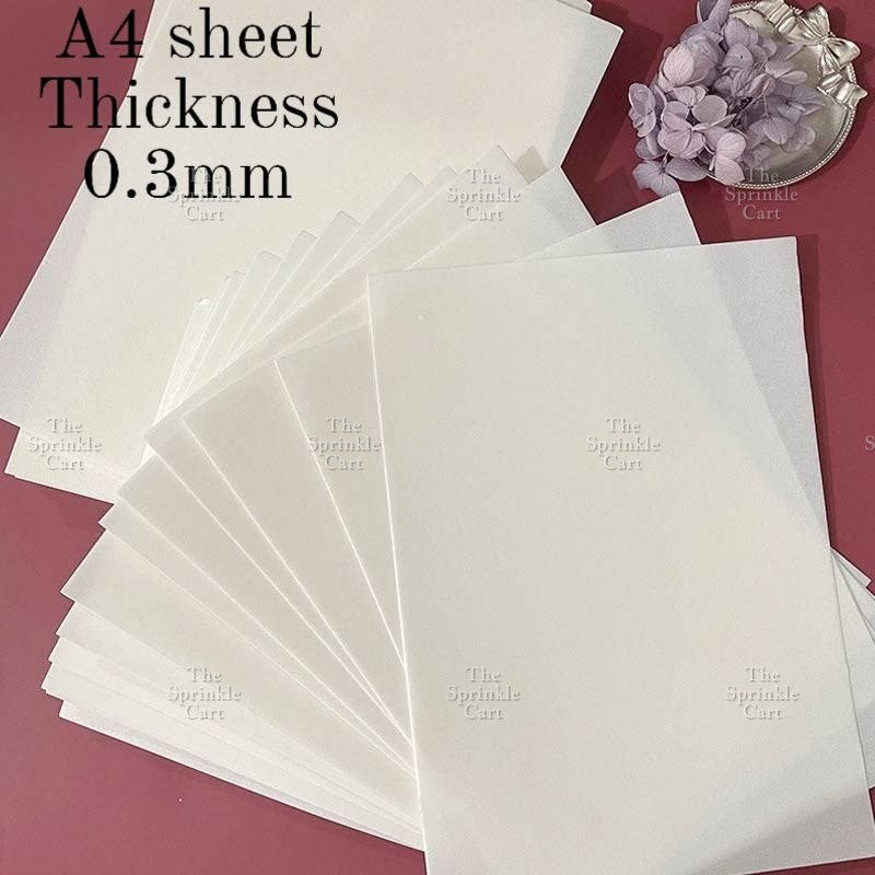 Snowflakes Butterfly Flower Leaf Wafer Cake Decoration TSC