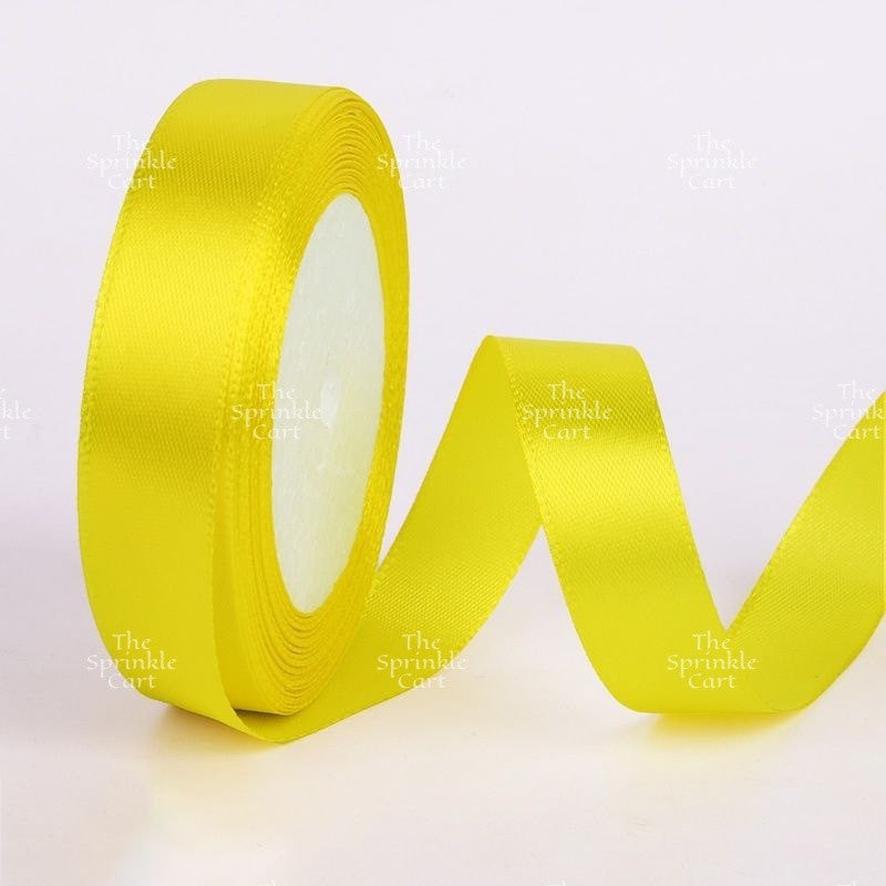 Colored Satin / Glitter Gold Silver Ribbon 23meters