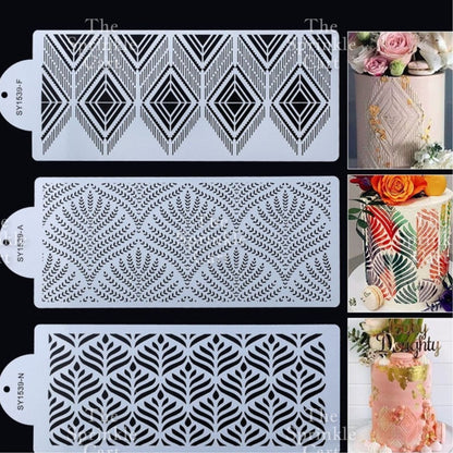 Stencil Cake Border Sugar Sieve Boho Molder Sugarlace Fondant Baking Cake Decoration