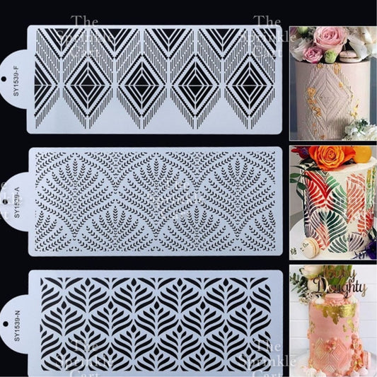 Stencil Cake Border Sugar Sieve Boho Molder Sugarlace Fondant Baking Cake Decoration