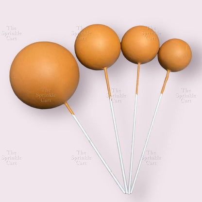 Balls Cake Topper Gold Silver Red Pink Blue Decoration Birthday Party TSC