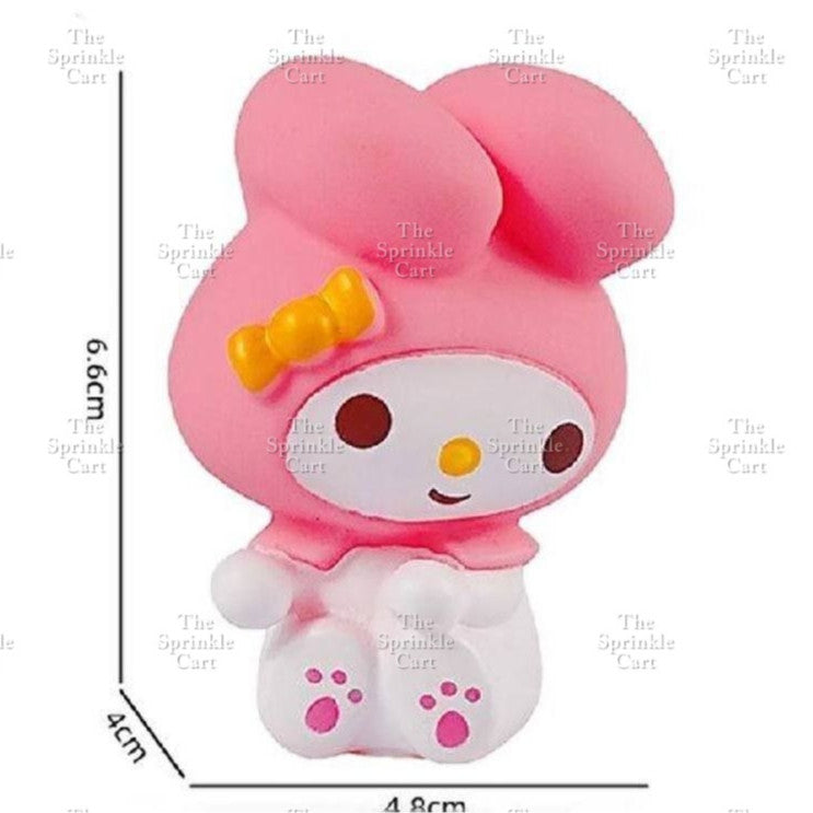 Sanlio Character Toy Cake Topper Souvenir DIY Kulomi Milody Cinnamonrol Decoration TSC