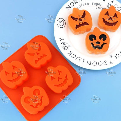Christmas Theme Halloween Trick or Treat Silicone Chocolate Molder Kitchen Cake Decorating Tool