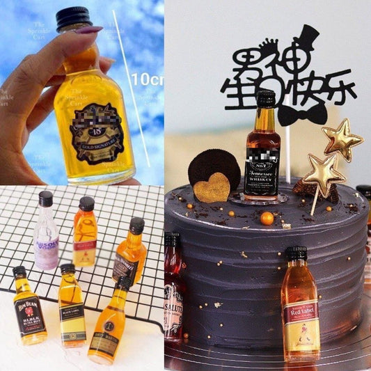 Mini Liq uor Cake Topper Decoration FOR DISPLAY ONLY