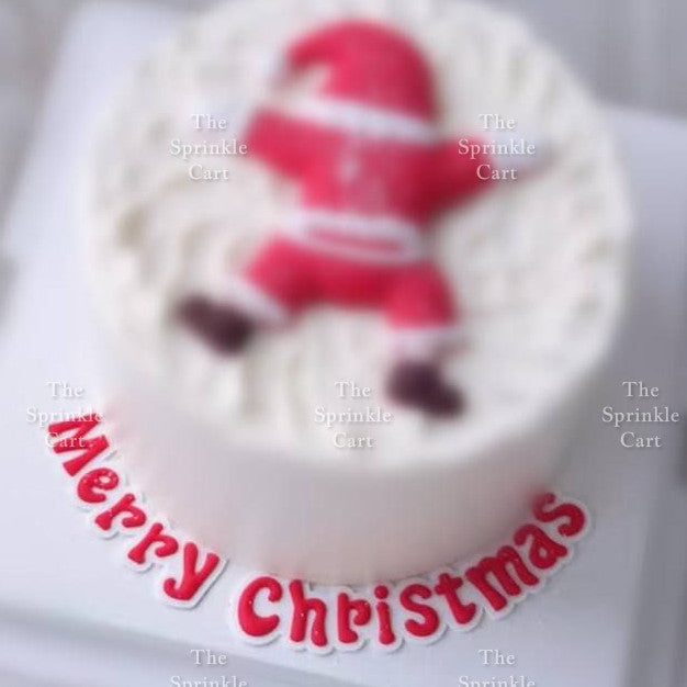Christmas Cake Toppers Decoration Merry Christmas Santa Claus Deer Snowman Tree Pasko Cake