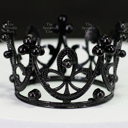 Crown Cake Topper/ Decor Shiny Gold Silver Pearl Birthday Princes