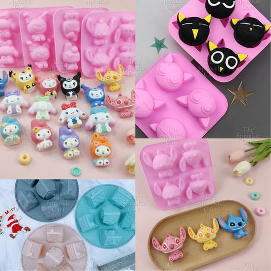 4S Silicone Character DIY Kulomi Milody Cinnamonrol & Sanlio Molder Baking Supply TSC