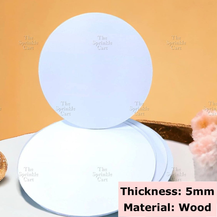 Cake Drum Corrugated 13mm Thickness / MDF Cake Board 5pcs/2pcs 5mm Thickness