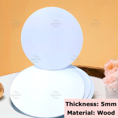 Cake Drum Corrugated 13mm Thickness / MDF Cake Board 5pcs/2pcs 5mm Thickness