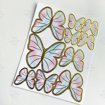Butterfly cake topper for decoration Girl Fan cake topper