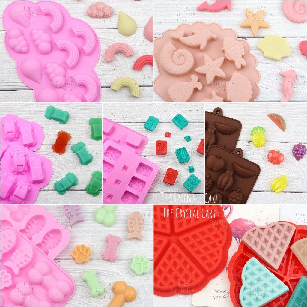 3pcs Random Slightly Damage Molder Fondant Baking Cake Decoration Mould Tools TSC