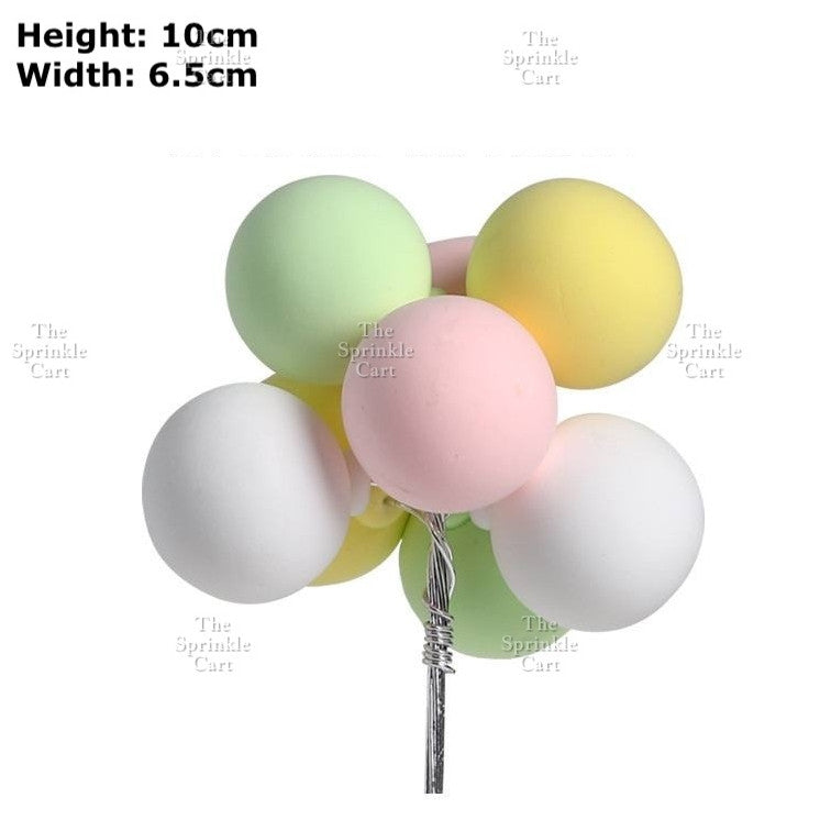 Colorful Metallic Foam Balloon Cake Topper Decoration Birthday Wedding Party Supplies