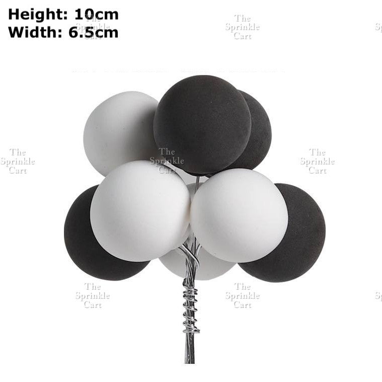 Colorful Metallic Foam Balloon Cake Topper Decoration Birthday Wedding Party Supplies