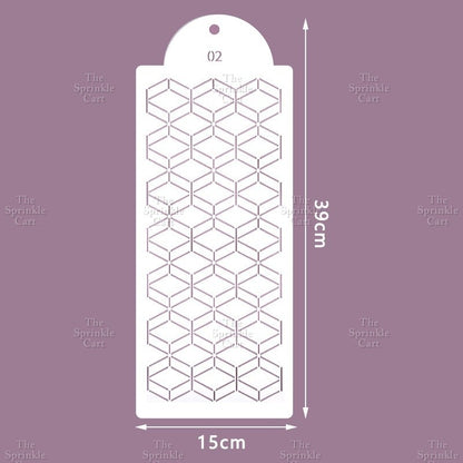Stencil Cake Border Sugar Sieve Boho Molder Sugarlace Fondant Baking Cake Decoration