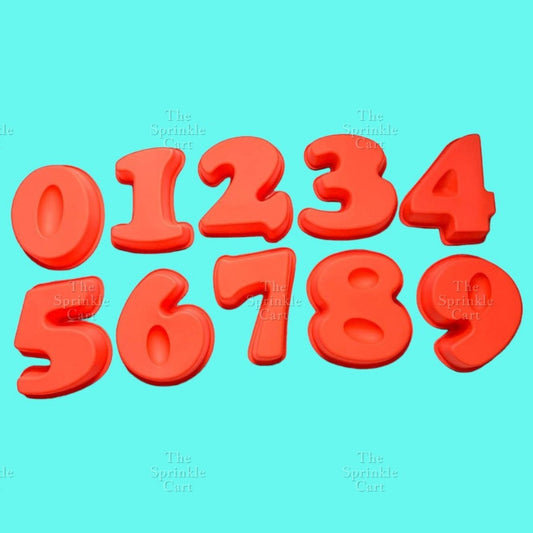 6inch 0-9 Set of 10pcs Silicone Number Cake Molder Birthday Celebration Mini Small Bento Number