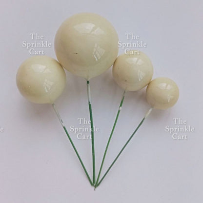 Balls Cake Topper Gold Silver Red Pink Blue Decoration Birthday Party TSC