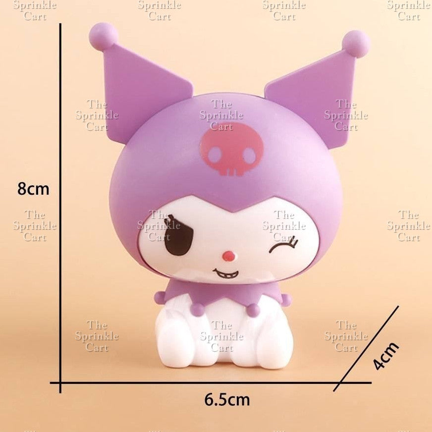 Sanlio Character Toy Cake Topper Souvenir DIY Kulomi Milody Cinnamonrol Decoration TSC