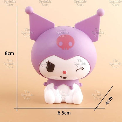 Sanlio Character Toy Cake Topper Souvenir DIY Kulomi Milody Cinnamonrol Decoration TSC