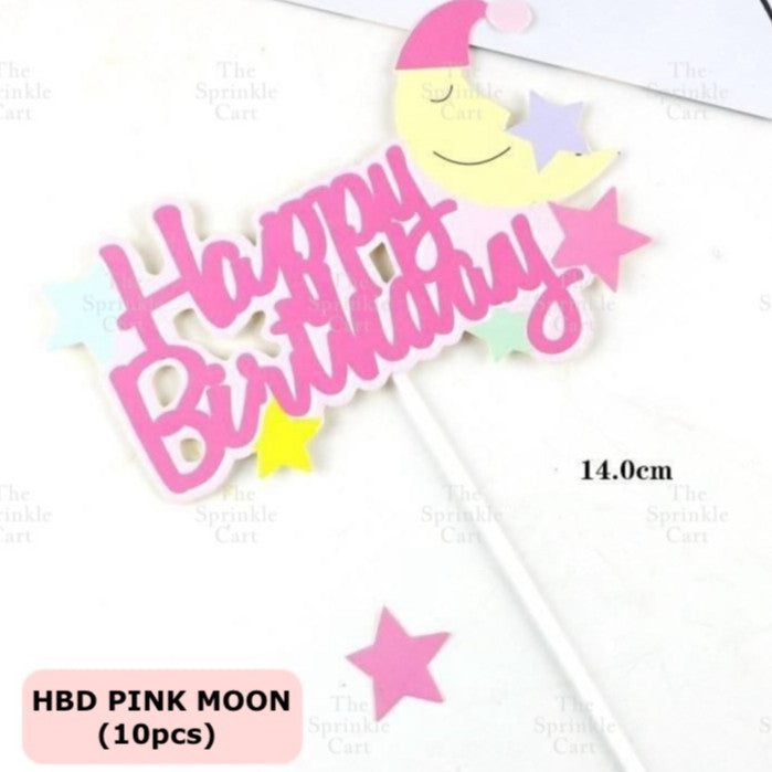Happy Birthday Cake Topper Rainbow Cloud Colorful Cute Birthday Topper