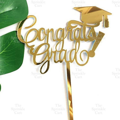 Happy Teachers Day Graduation Cake Topper Congrats Acrylic Embosser TSC