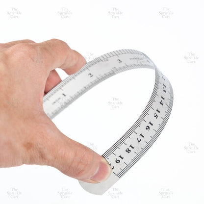 Straight Steel Ruler Styling Fondant School Office Sewing School Baking Tool TSC