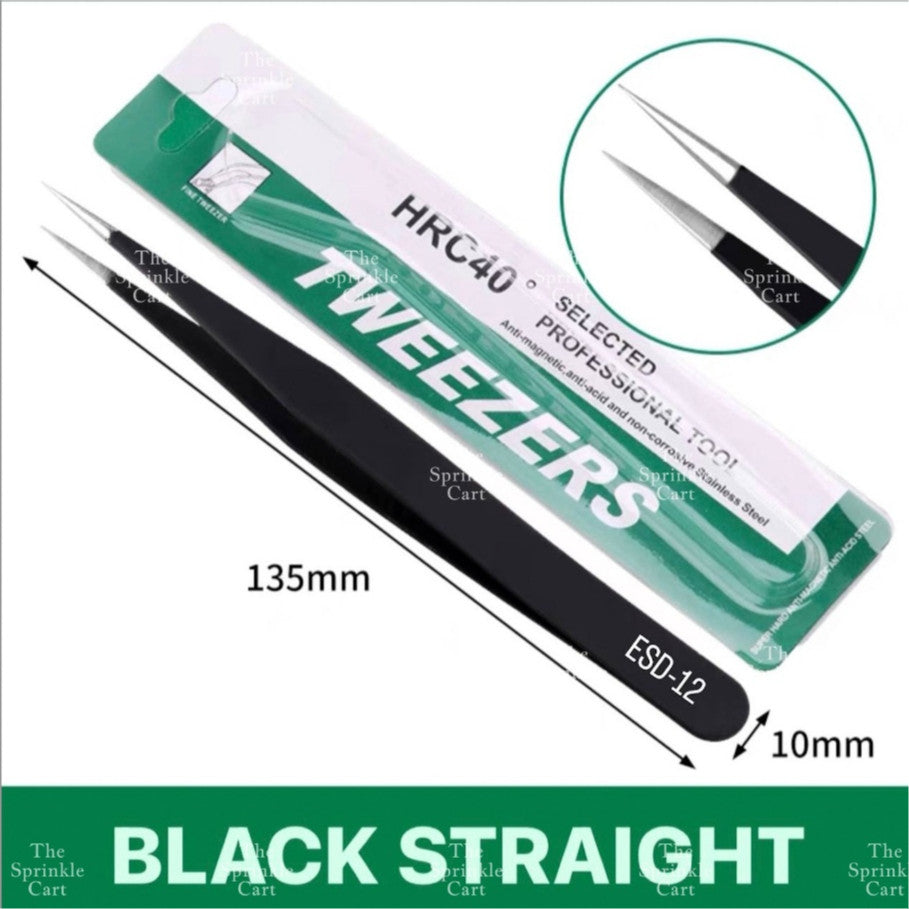 Straight and Bended Stainless Tweezers Anti Static