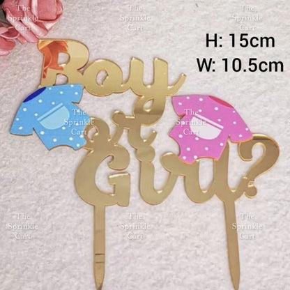 Baby Boy and Girl Cake Topper Decoration TSC