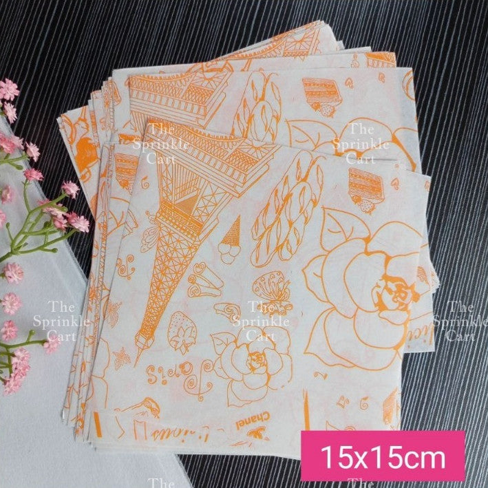 Bento Cake Box Clamshell Wax Paper Non grease Food Wrapper TSC