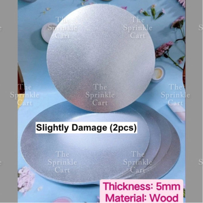 Cake Drum Corrugated 13mm Thickness / MDF Cake Board 5pcs/2pcs 5mm Thickness